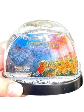 Grand Canyon National Park Snow Globe Souvenir With Scenic South North Rim Views